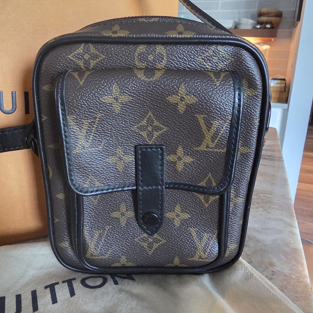Louis Vuitton Brown and Black Messenger Bag
